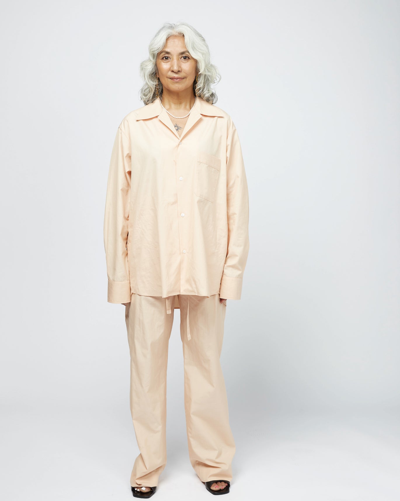 Loungewear/ Organic cotton Long Sleeve Shirt