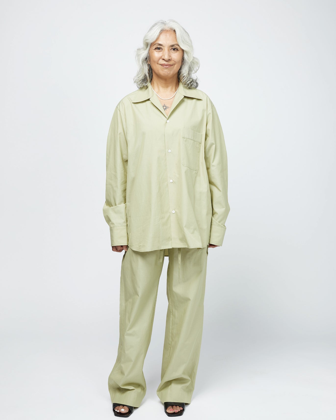 Loungewear/ Organic cotton Long Sleeve Shirt