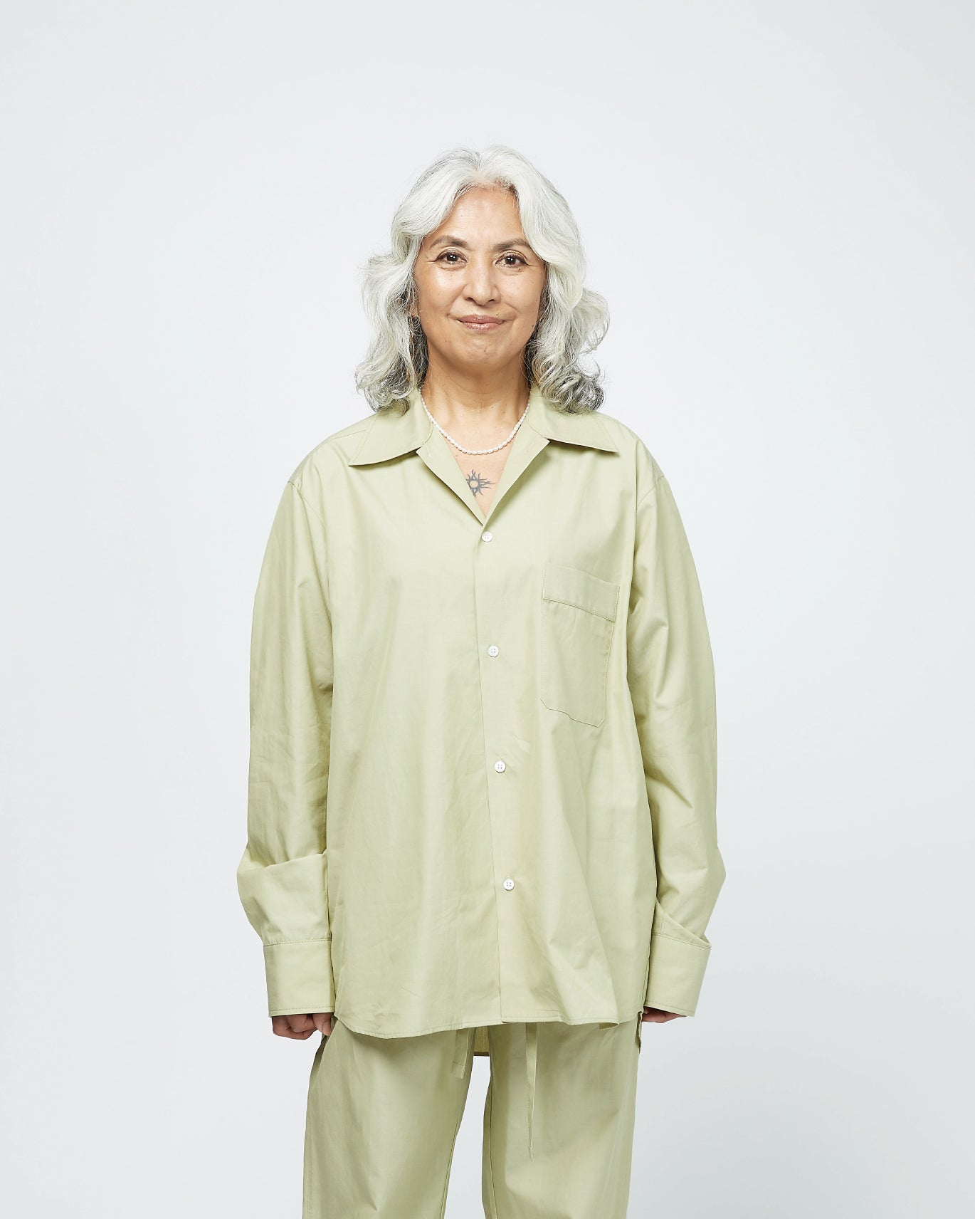 Loungewear/ Organic cotton Long Sleeve Shirt