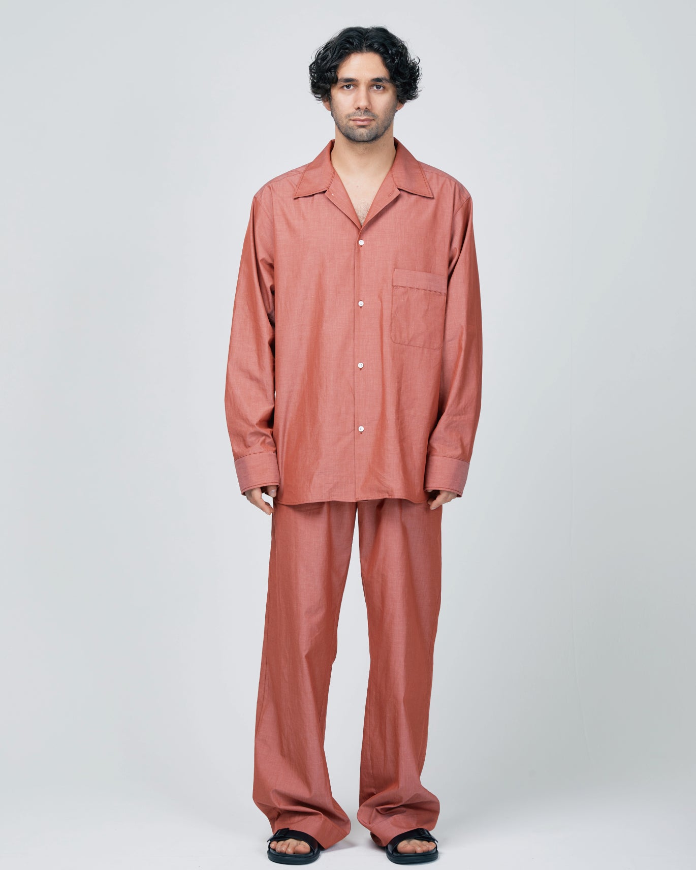 Loungewear/ Organic cotton Long Sleeve Shirt
