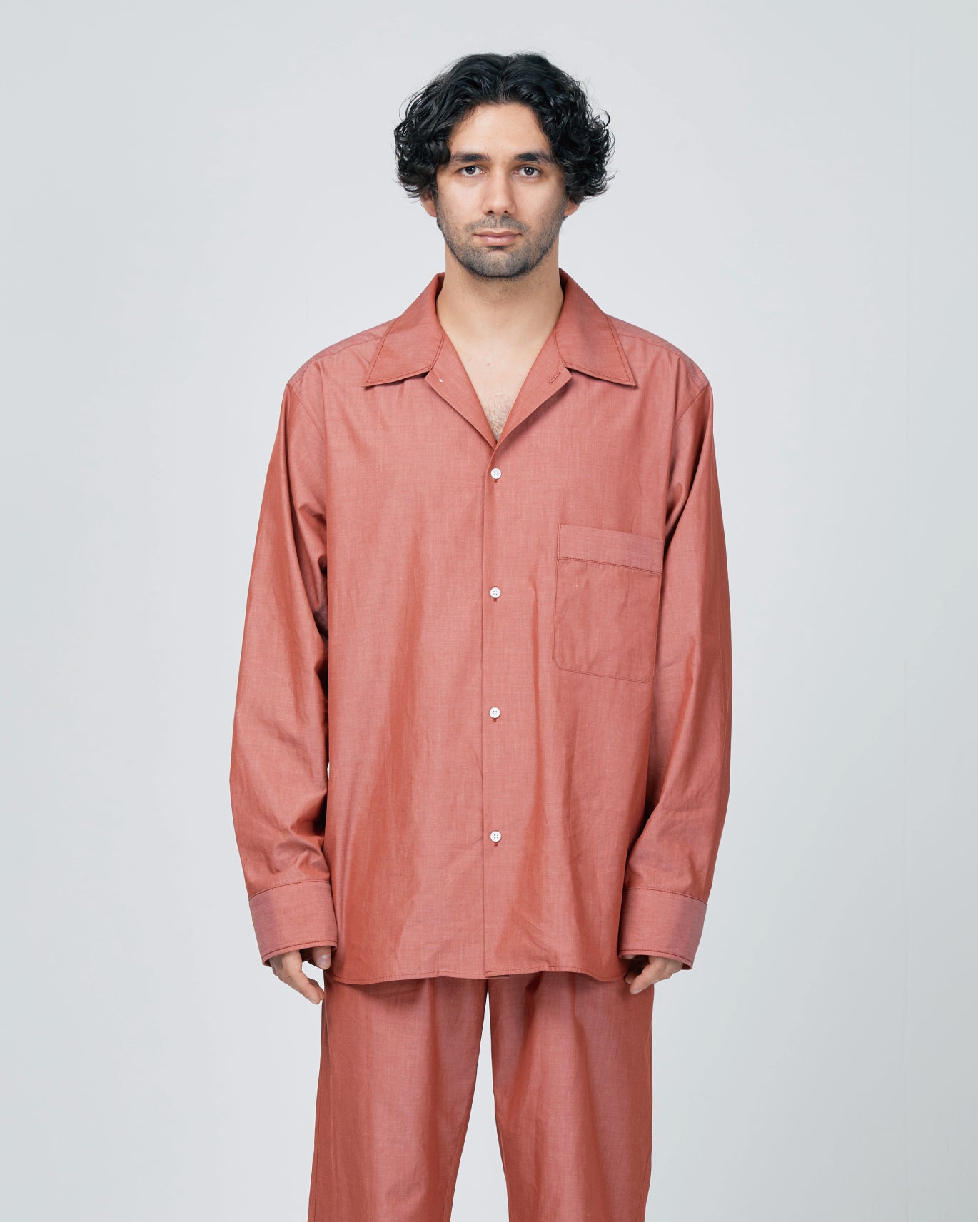 Loungewear/ Organic cotton Long Sleeve Shirt