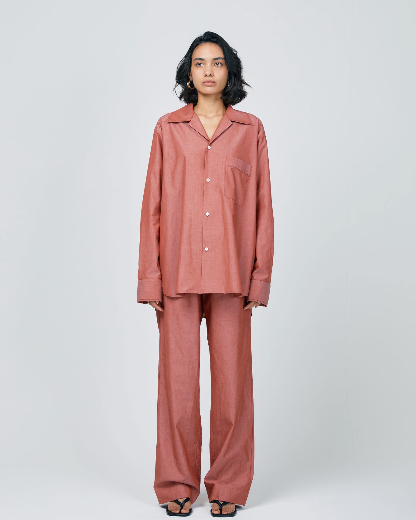 Loungewear/ Organic cotton Long Sleeve Shirt