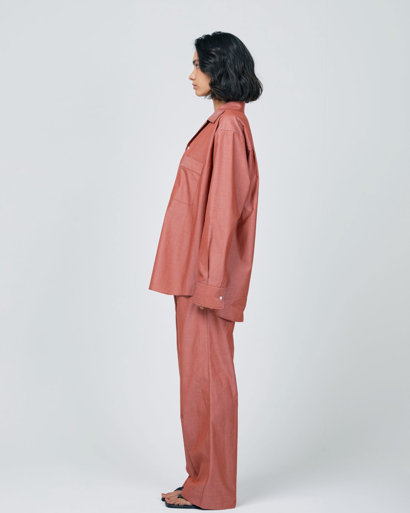 Loungewear/ Organic cotton Long Sleeve Shirt