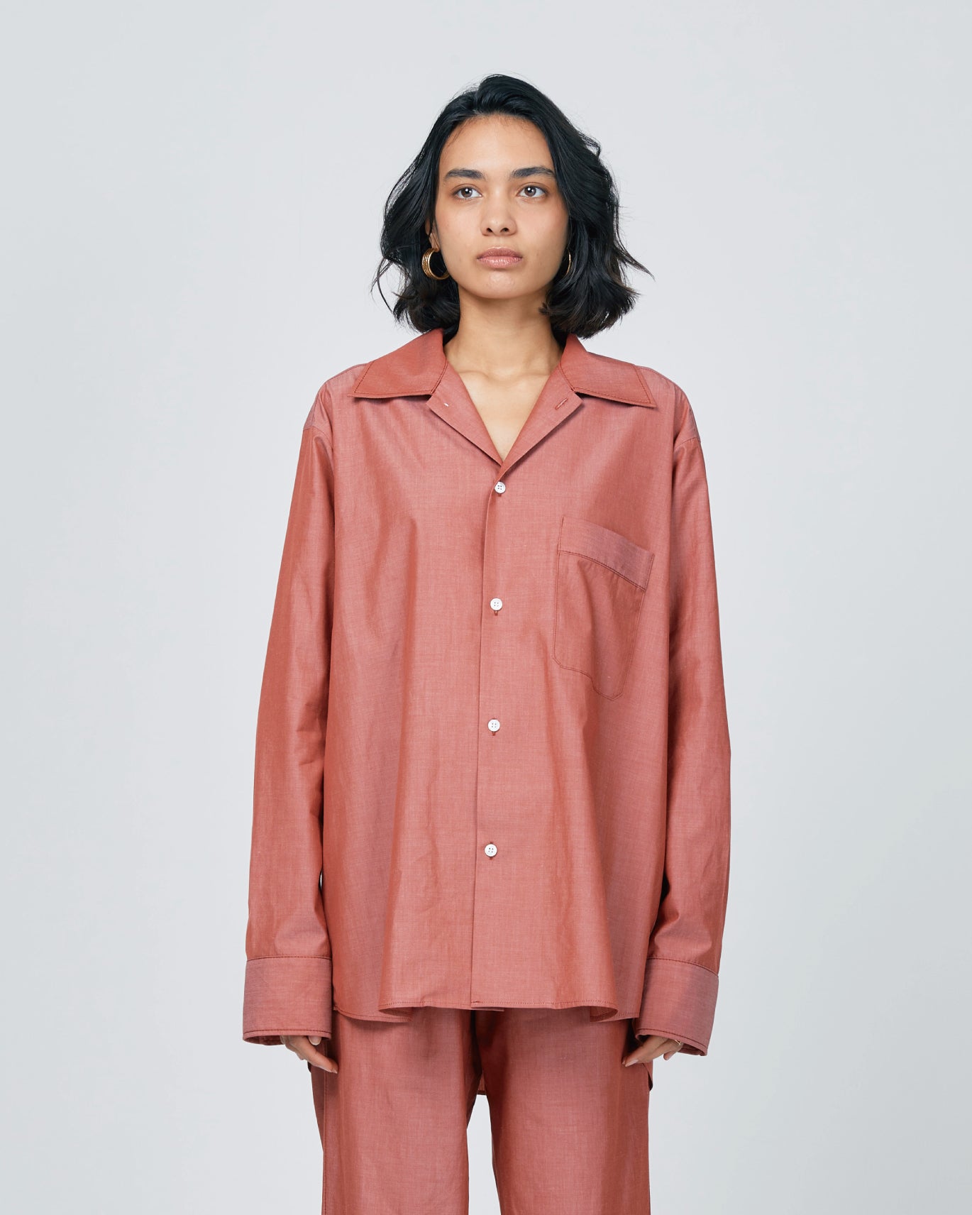Loungewear/ Organic cotton Long Sleeve Shirt