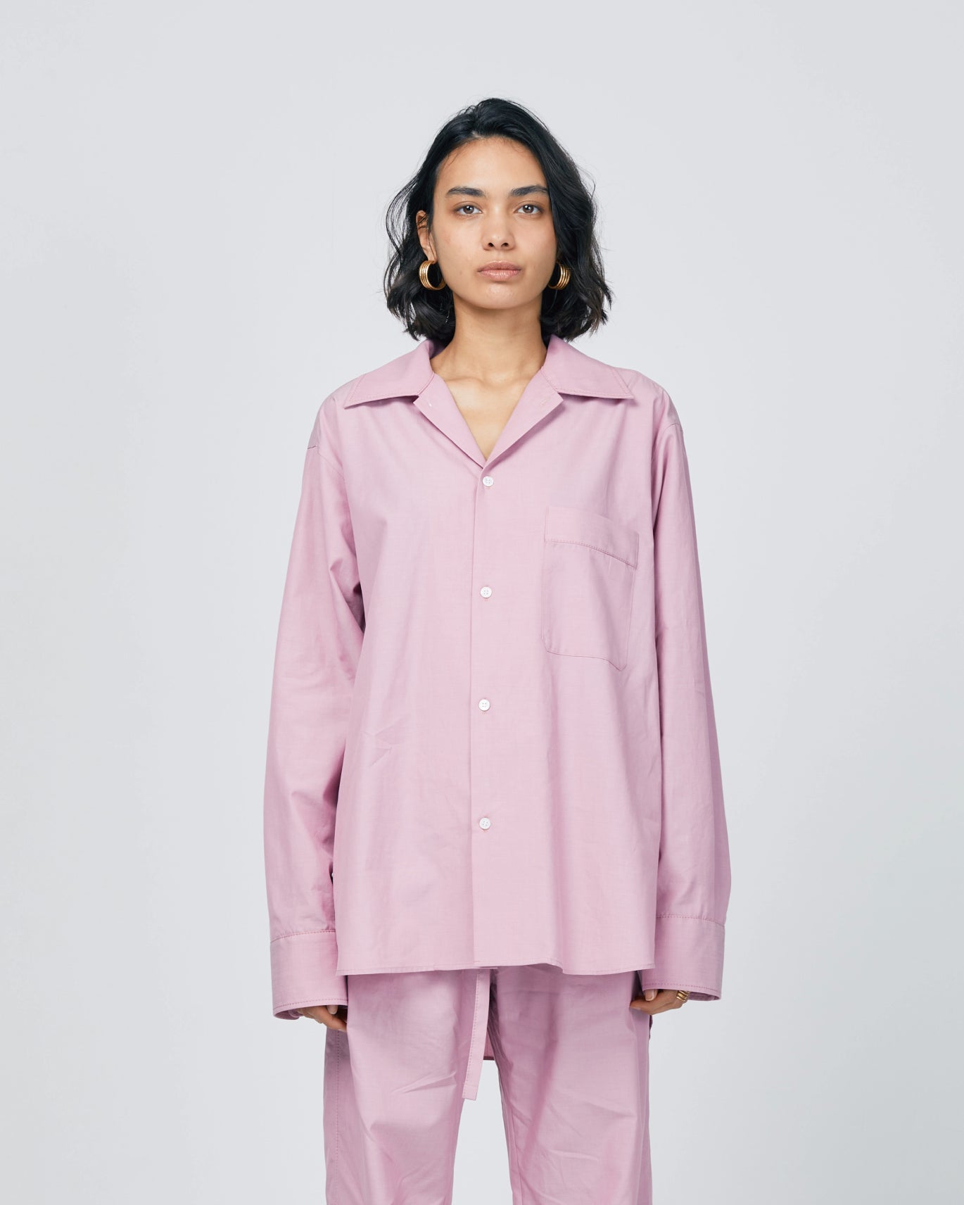 Loungewear/ Organic cotton Long Sleeve Shirt