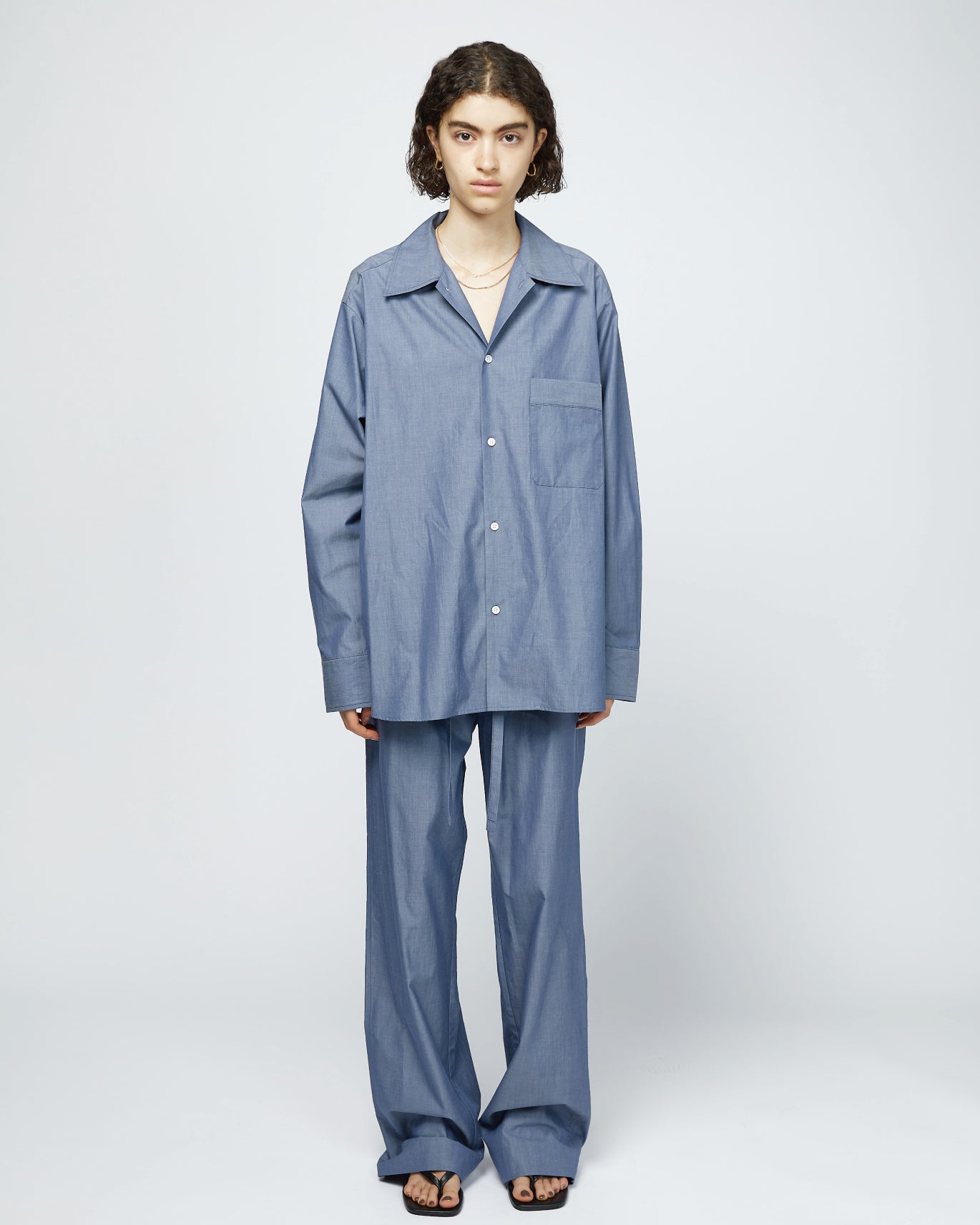 Loungewear/ Organic cotton Long Sleeve Shirt